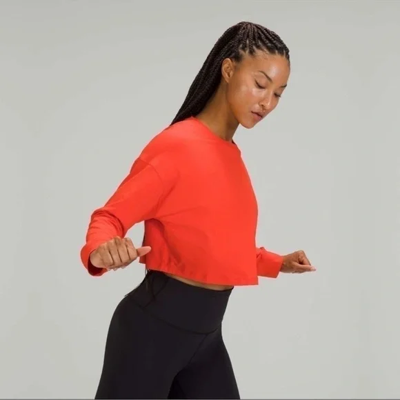 Lululemon Muscle Love Long Sleeve in Autumn Red Size 10